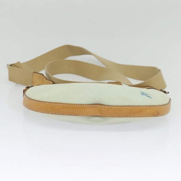 BURBERRY Blue Label Shoulder Bag Canvas Light Blue Silver Auth - Picture 6 of 16